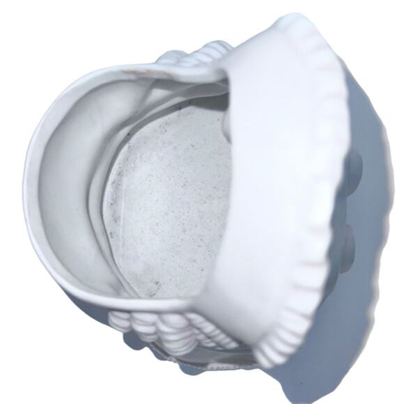 Baby Doll in Bonnet Vase Planter - White & Pink, Made in Mexico, 6” Vintage - Picture 5 of 7